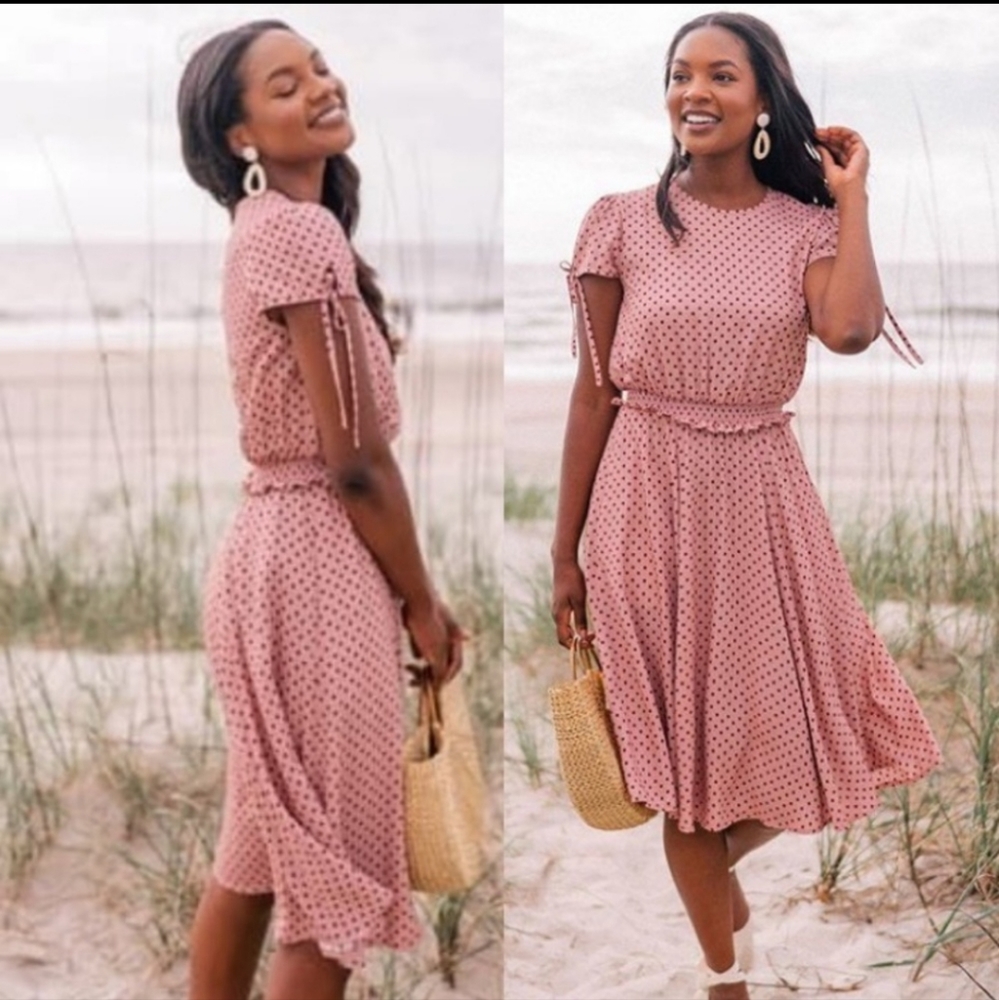 Gal meets glam polka dot dress